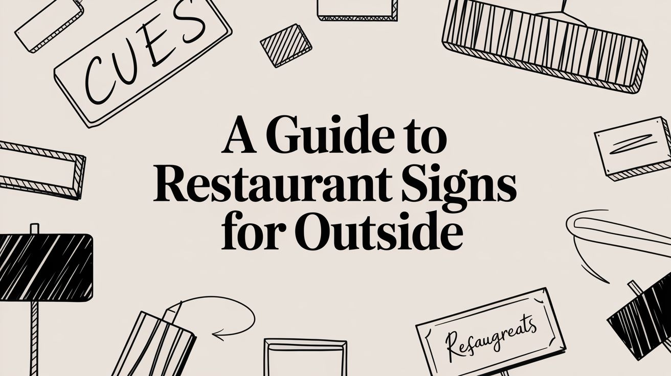 Blog 43 restaurant signs for outside guide illustration